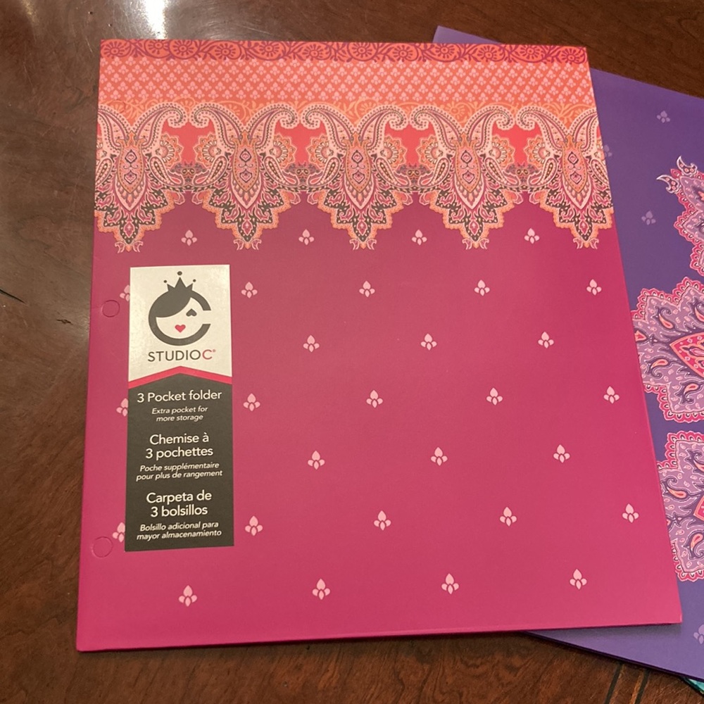 COPY - Set of three (3) Studio C Taj Mahal Collection 3 pocket folders. - Picture 2 of 8